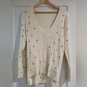 Floral cardigan with tank